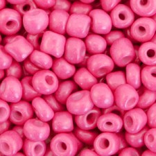 Seed beads 6/0 (4mm) Deep pink